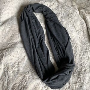 Soft grey circle scarf